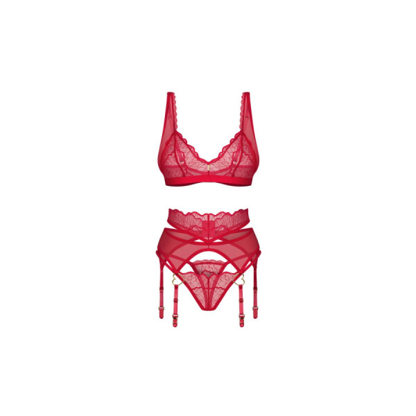 Cupide Desir ensemble 3 pièces - Rouge